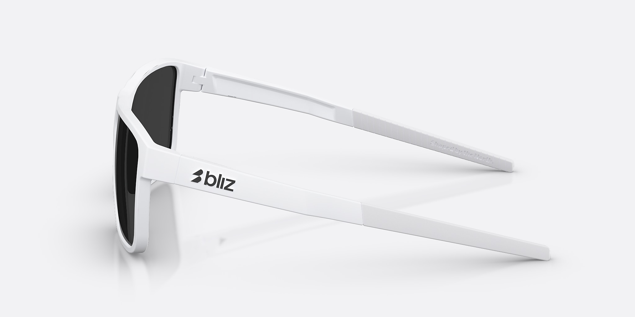 Sunglasses Bliz A008 L (61-12) with Smoke lens and Matte White frame Image 3 of 7