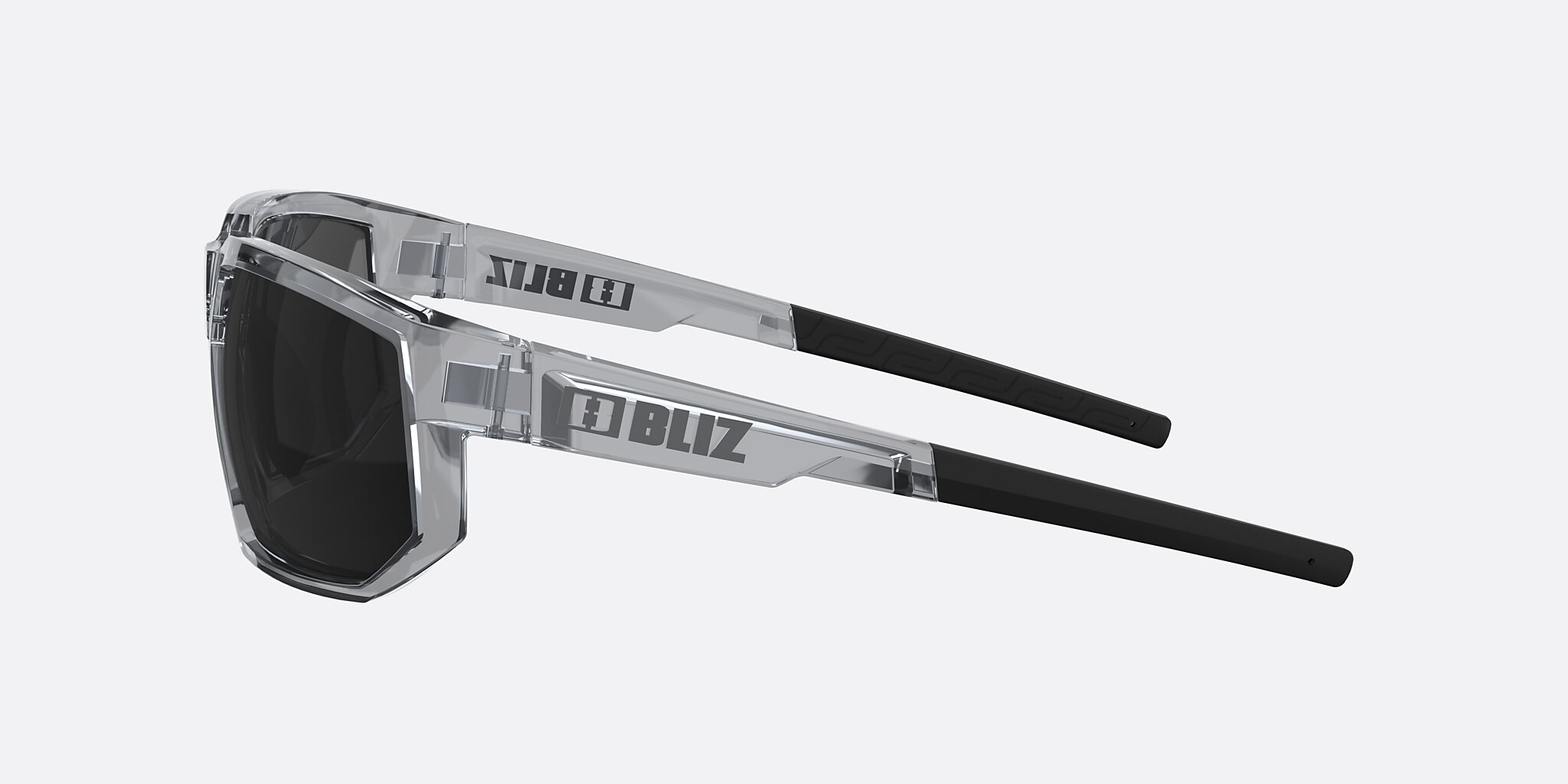 Sunglasses Bliz Arrow L (63-15) with Smoke lens and Transparent Grey frame Image 3 of 5