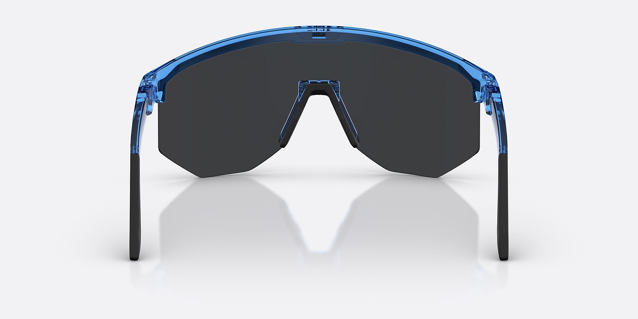 Sunglasses Bliz Hero XXL (0-142) with Rök/Blå Flerfärgad lens and Genomskinlig blå frame Image 4 of 6