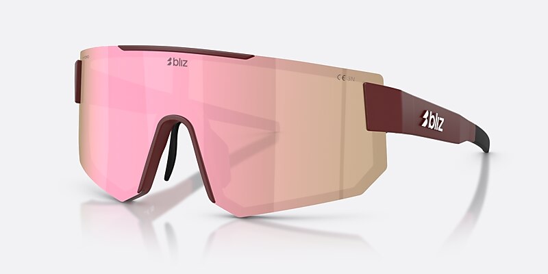 Sunglasses Bliz P005 XL (0-135) con Marrón/rosa multicolor lente y Rojo burdeos mate montura Imagen 1 de 7
