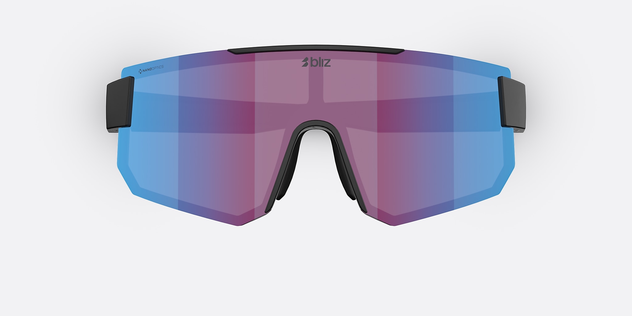 Sunglasses Bliz P005 XL (0-135) with Nano Optics Violet/Blue Multicolor lens and Matte Black frame Image 5 of 7