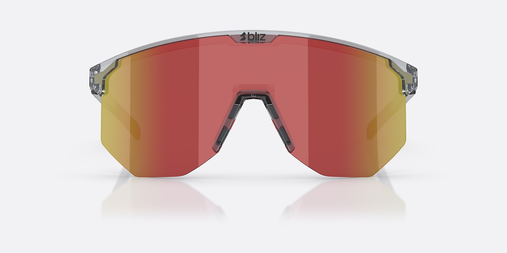 Sunglasses Bliz Hero XXL (0-142) with Brown Red lens and Transparent Dark Grey frame Image 2 of 6