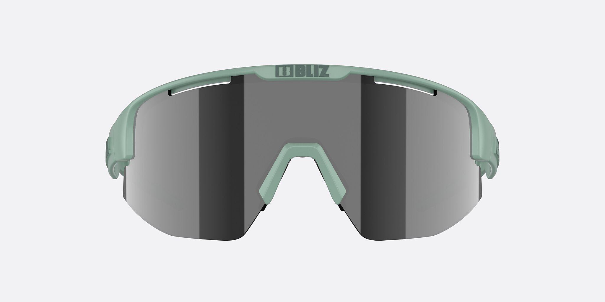 Sunglasses Bliz Matrix Small XXS (0-130) with Smoke Silver Mirror lens and Matte Green frame Image 2 of 6
