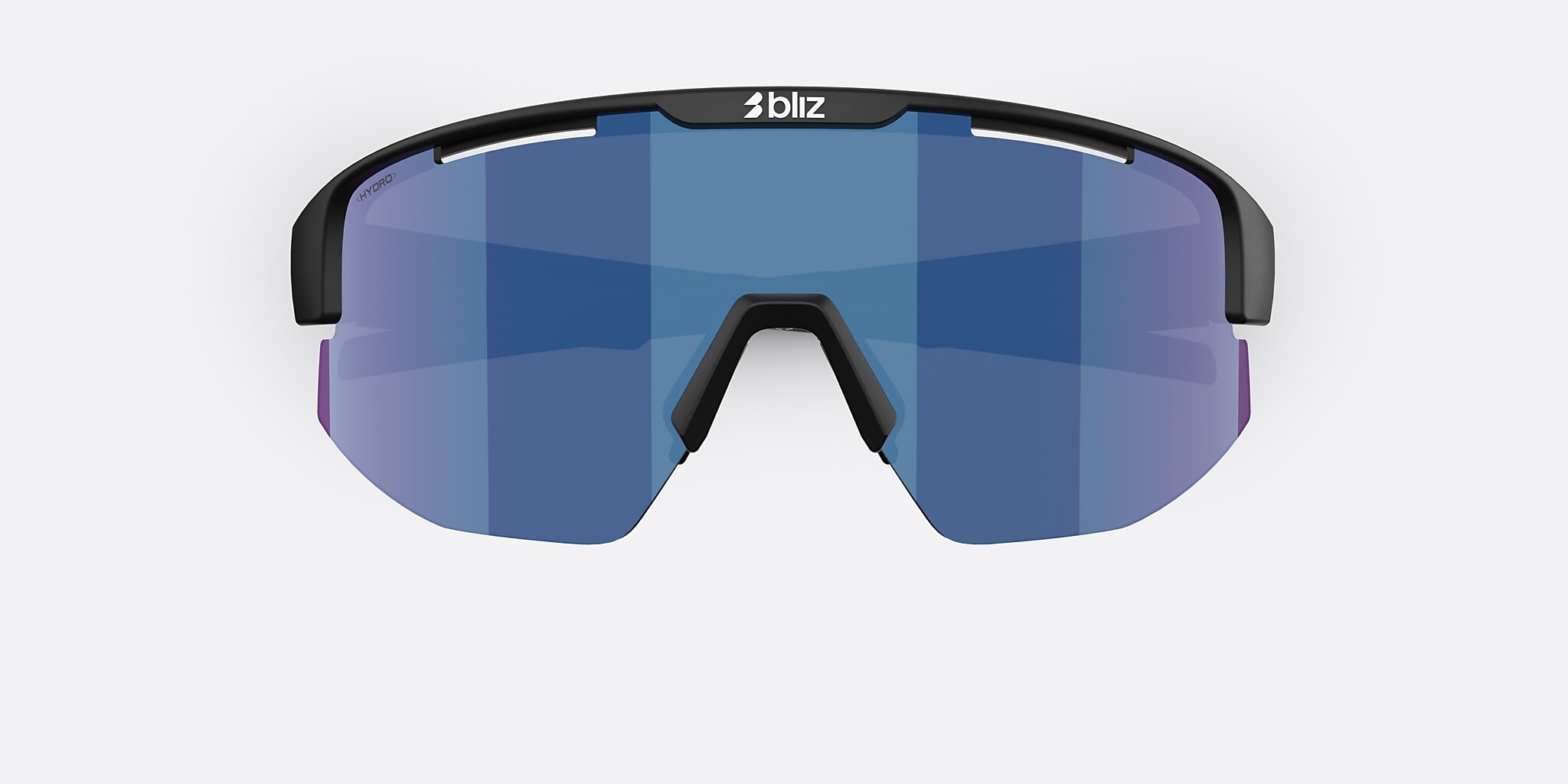 Sunglasses Bliz Matrix Small XXS (0-130) with Smoke/Blue Multicolor lens and Matte Black frame Image 5 of 6