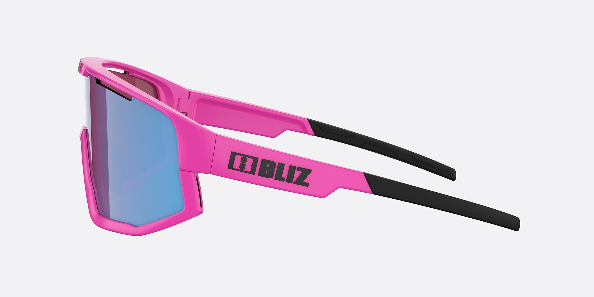 Sunglasses Bliz Fusion S (0-133) with Rose Violet Blue lens and Neon Rose frame Image 3 of 6