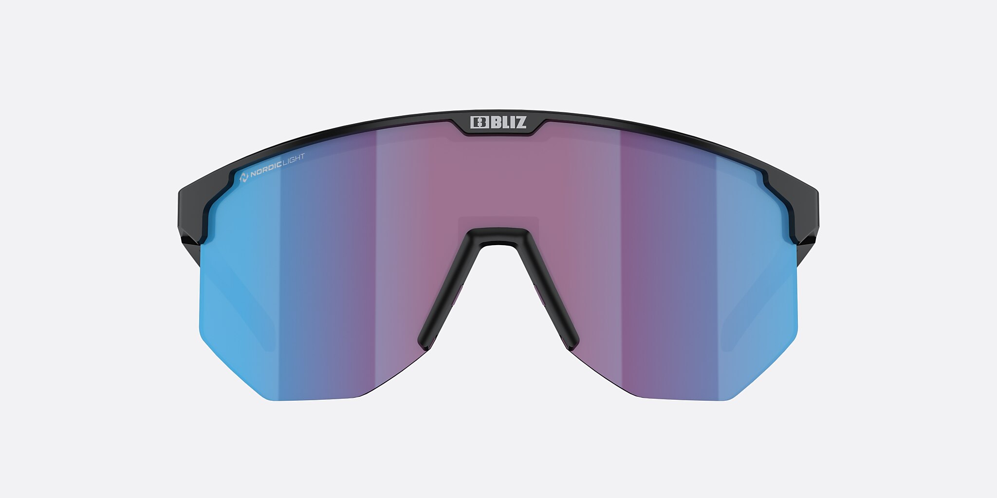 Sunglasses Bliz Hero Small L (0-129) with Rose Violet Blue lens and Black frame Image 2 of 6