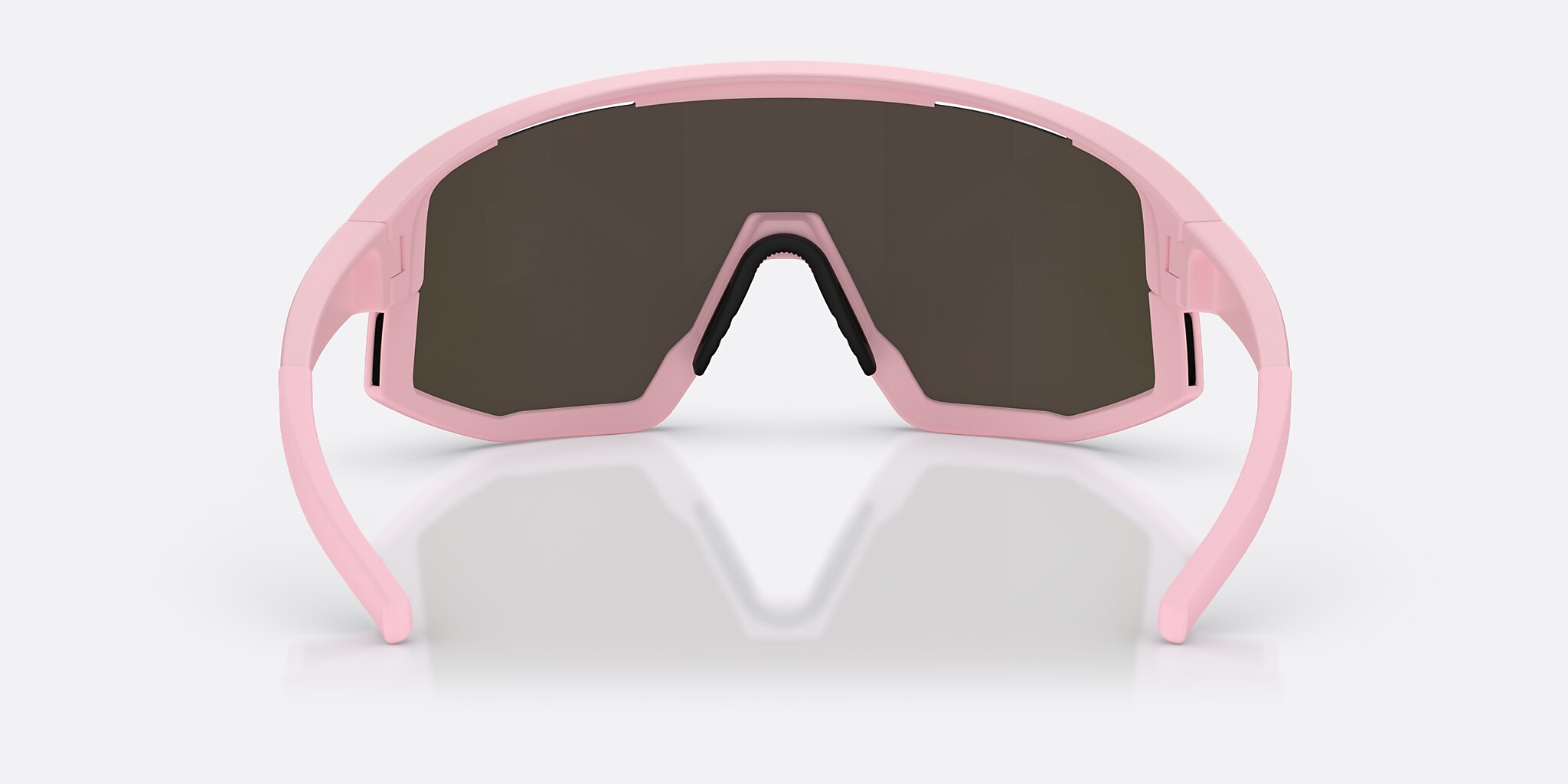 Sunglasses Bliz Fusion Small XXS (0-125) with Brown/Rose Multicolor lens and Matte Powder Pink frame Image 4 of 6