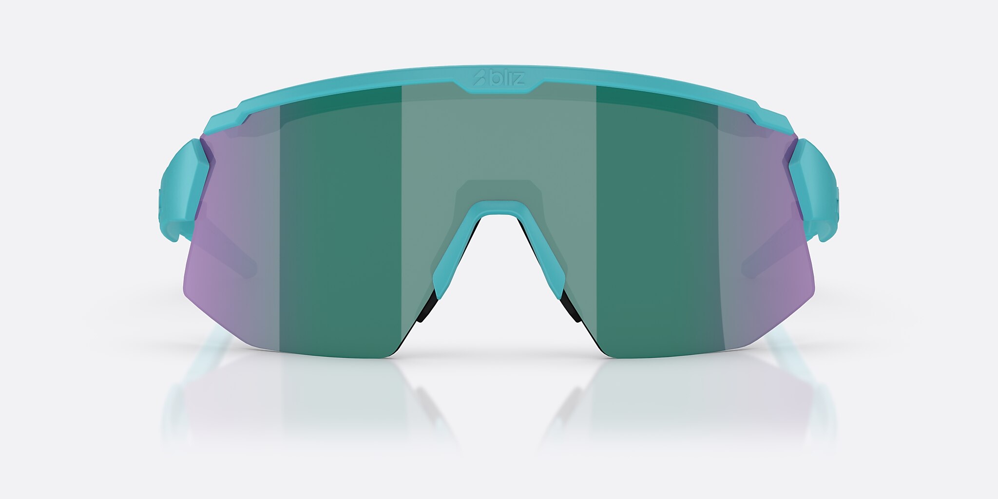 Sunglasses Bliz Breeze XL (0-141) with Blue Green lens and Matte Turquoise frame Image 2 of 7