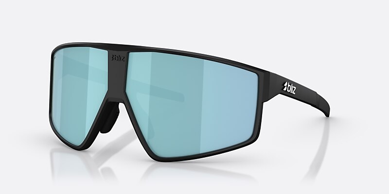 Sunglasses Bliz P002 L (69-09) with Smoke/Ice Blue lens and Matte Black frame Image 1 of 6