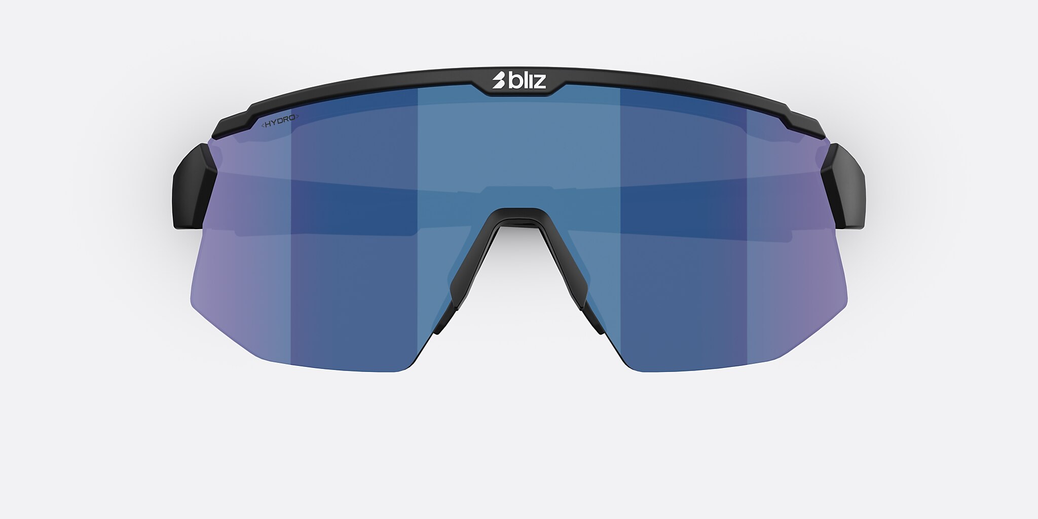 Sunglasses Bliz Breeze Small M (0-135) with Smoke/Blue Multicolor lens and Matte Black frame Image 5 of 7