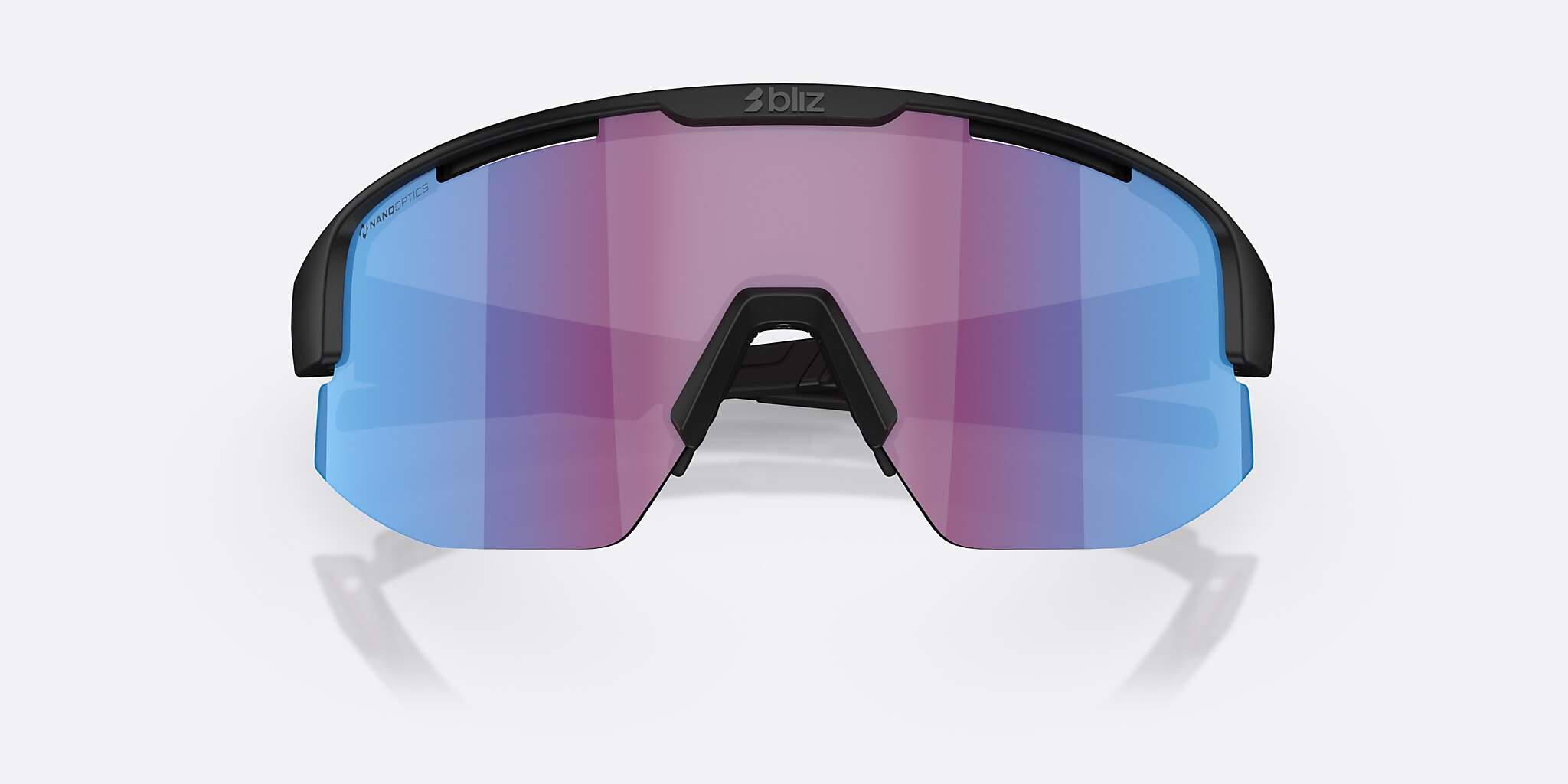 Sunglasses Bliz Matrix Small XXS (0-130) with Rose Violet Blue lens and Black frame Image 5 of 7