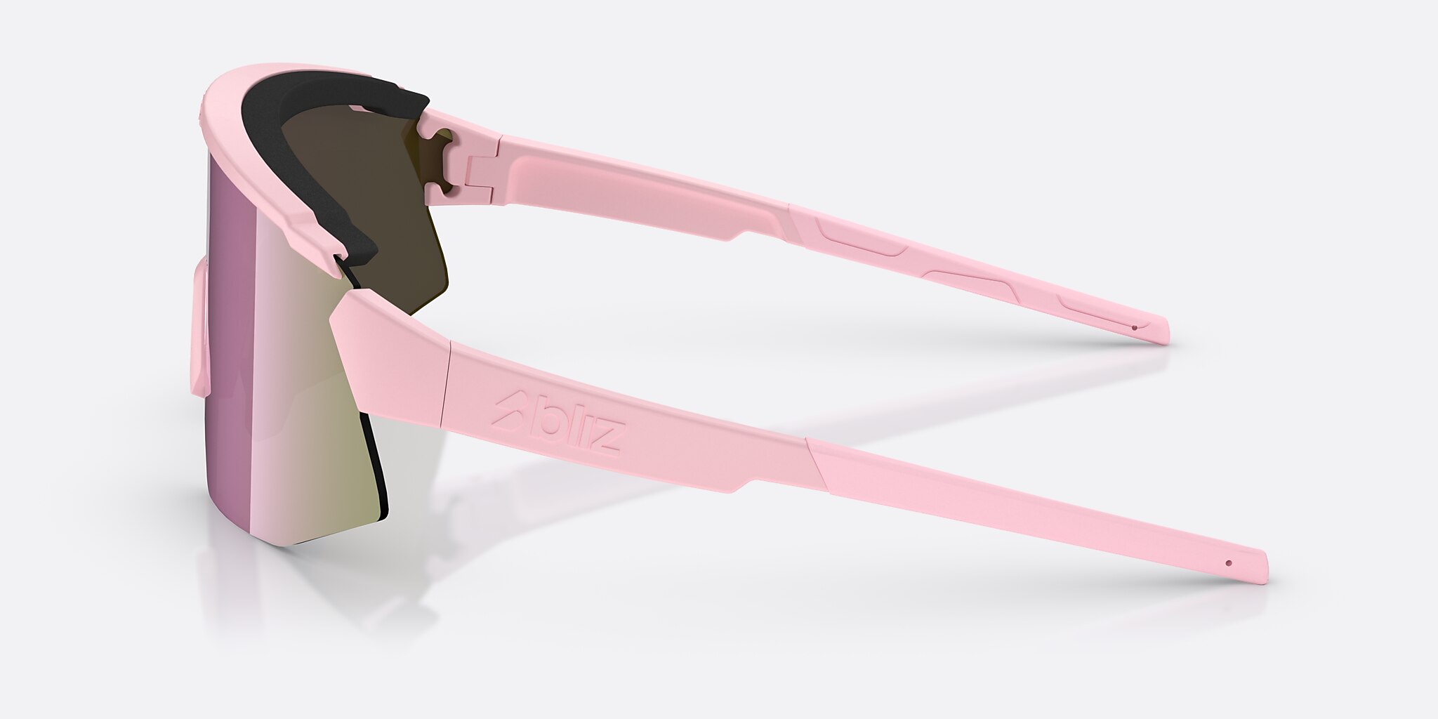 Sunglasses Bliz Breeze Small M (0-135) with Brun/Rosa flerfärgad lens and Matt puderrosa frame Image 3 of 7
