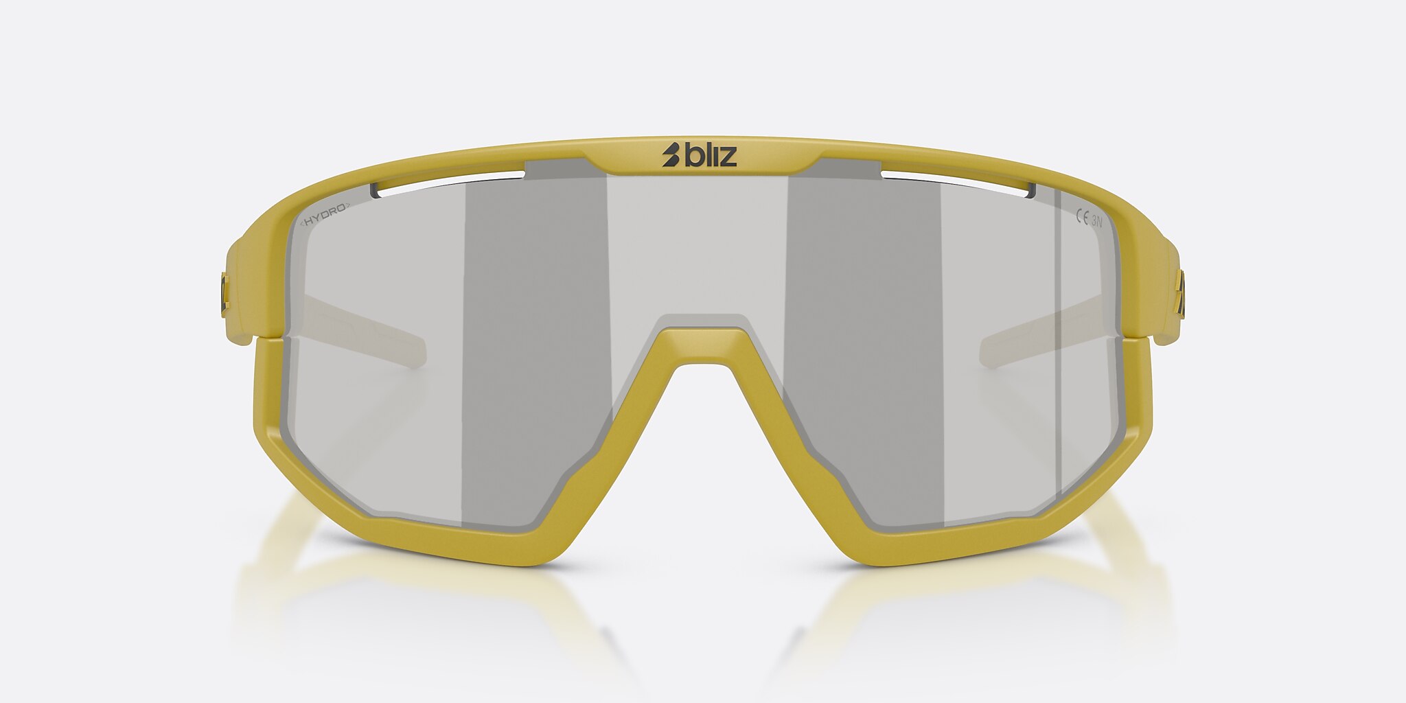 Sunglasses Bliz Fusion S (0-133) con Smoke/Silver Mirror lente y Verde ámbar mate montura Imagen 2 de 7