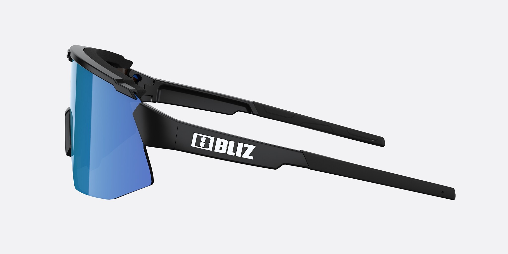 Sunglasses Bliz Breeze Small M (0-135) with Brown Blue lens and Black frame Image 3 of 7