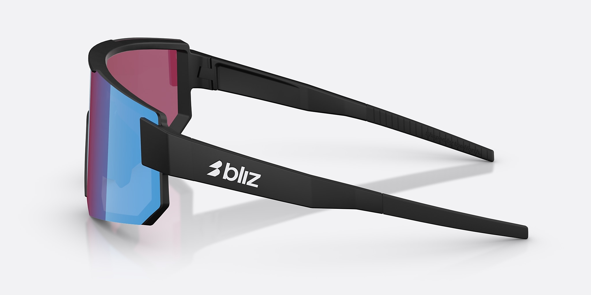 Sunglasses Bliz P005 XL (0-135) with Nano Optics Violet/Blue Multicolor lens and Matte Black frame Image 3 of 7