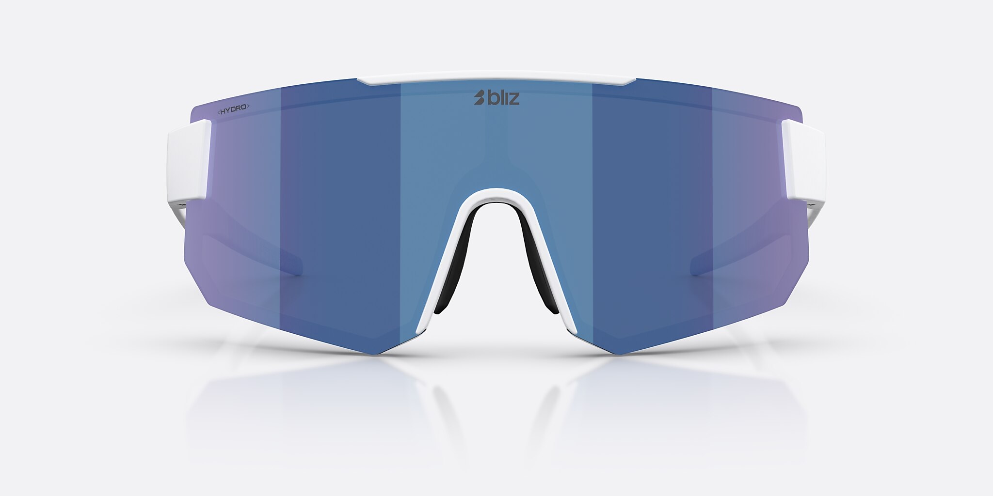 Sunglasses Bliz P005 XXL (0-139) with Smoke/Blue Multicolor lens and Matte White frame Image 2 of 7