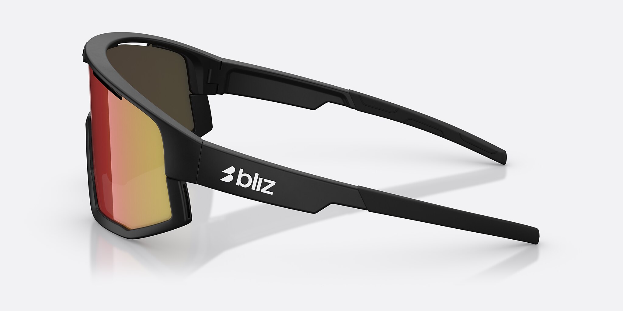 Sunglasses Bliz Vision L (0-137) with Brown Red lens and Black frame Image 3 of 6