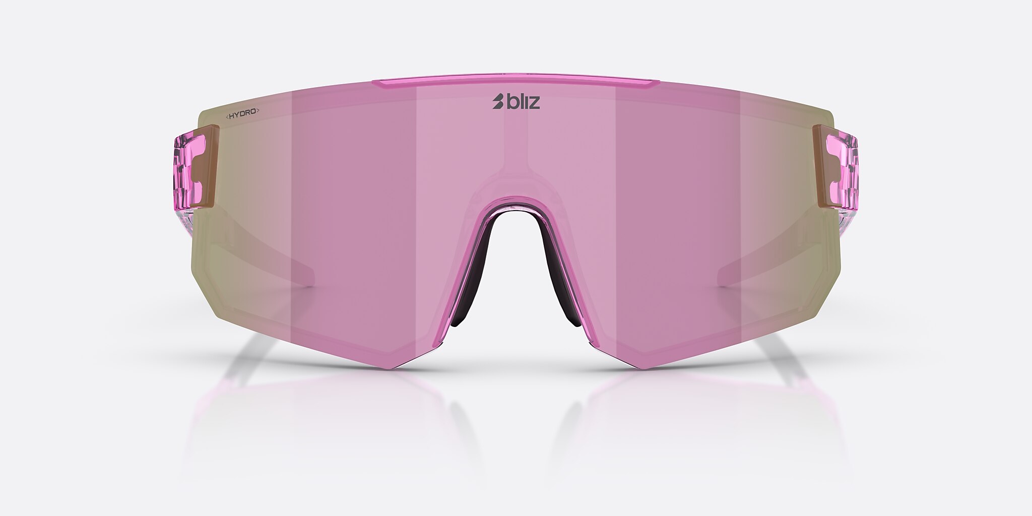 Sunglasses Bliz P005 XL (0-135) with Brown/Rose Multicolor lens and Transparent Pink frame Image 2 of 7