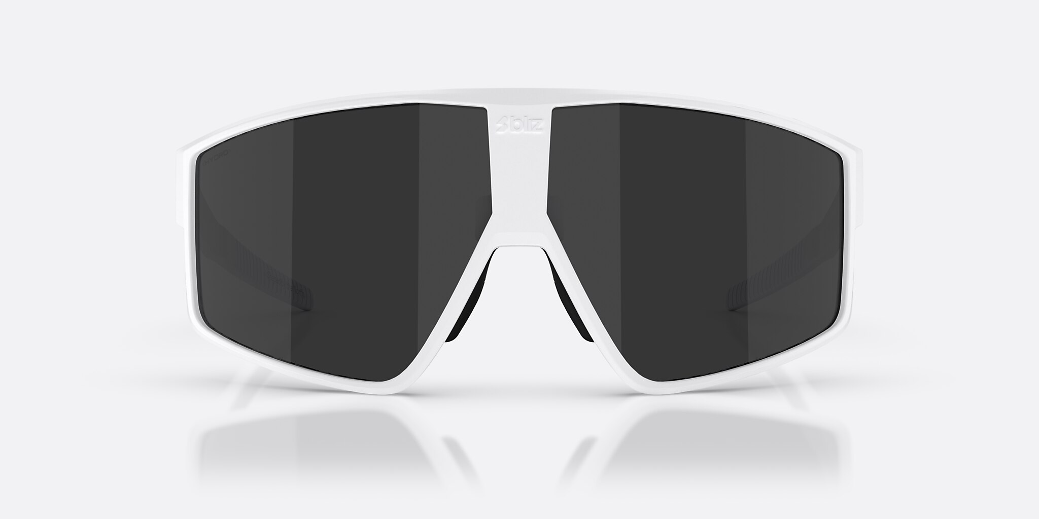 Sunglasses Bliz P002 XL (72-09) with Smoke lens and Matte White frame Image 2 of 6