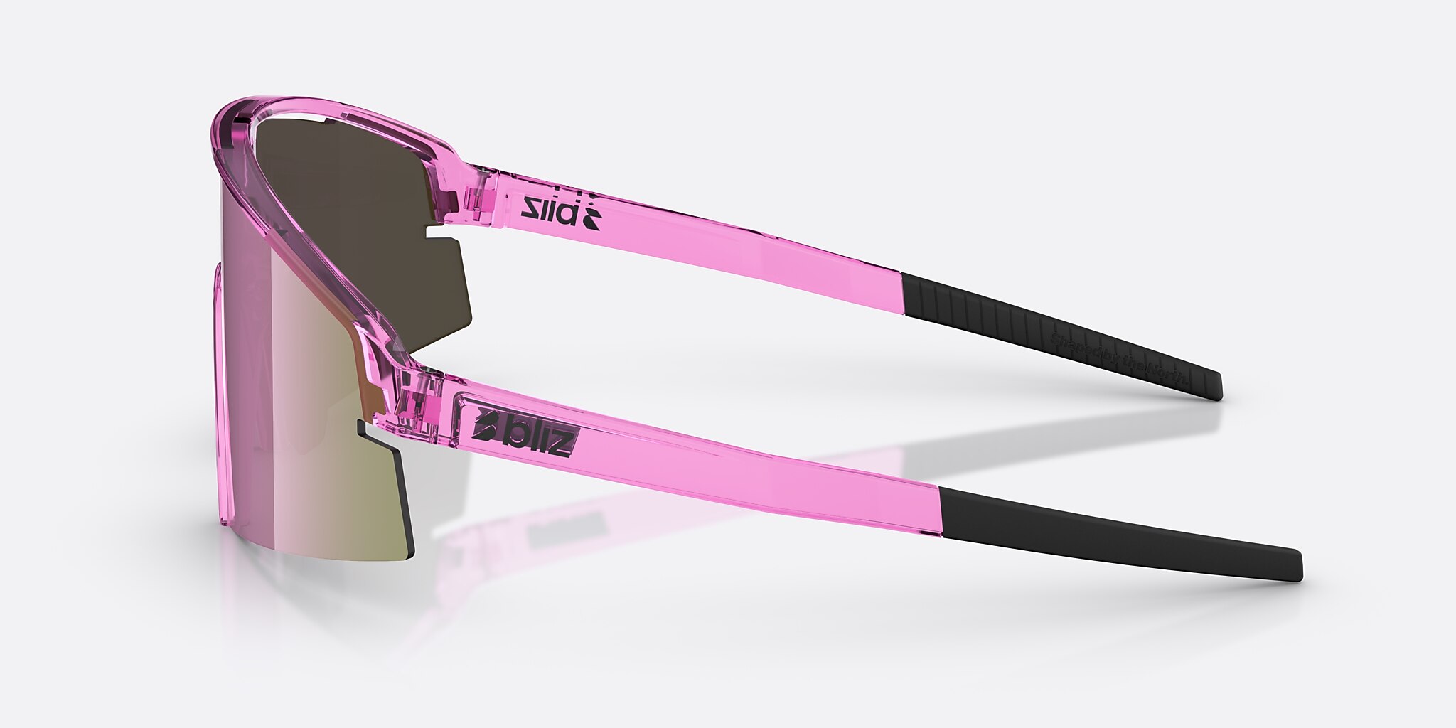 Sunglasses Bliz P006 L (0-136) with Brown/Rose Multicolor lens and Transparent Pink frame Image 3 of 7