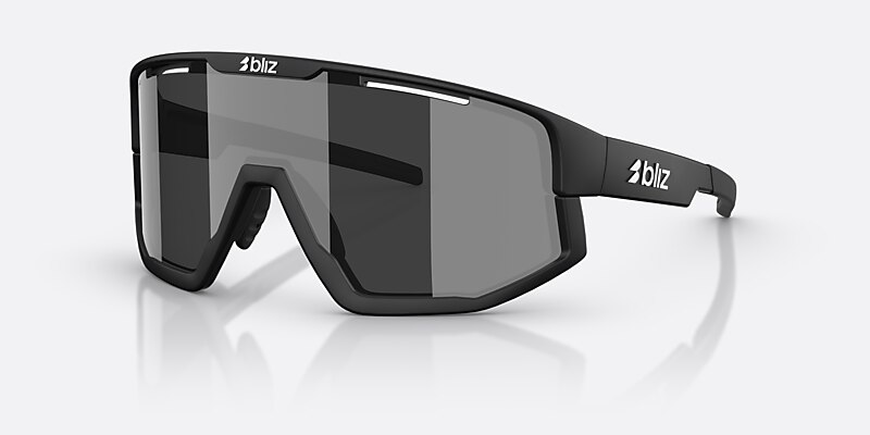 Sunglasses Bliz Fusion S (0-133) with Smoke/Silver Mirror lens and Matte Black frame Image 1 of 7