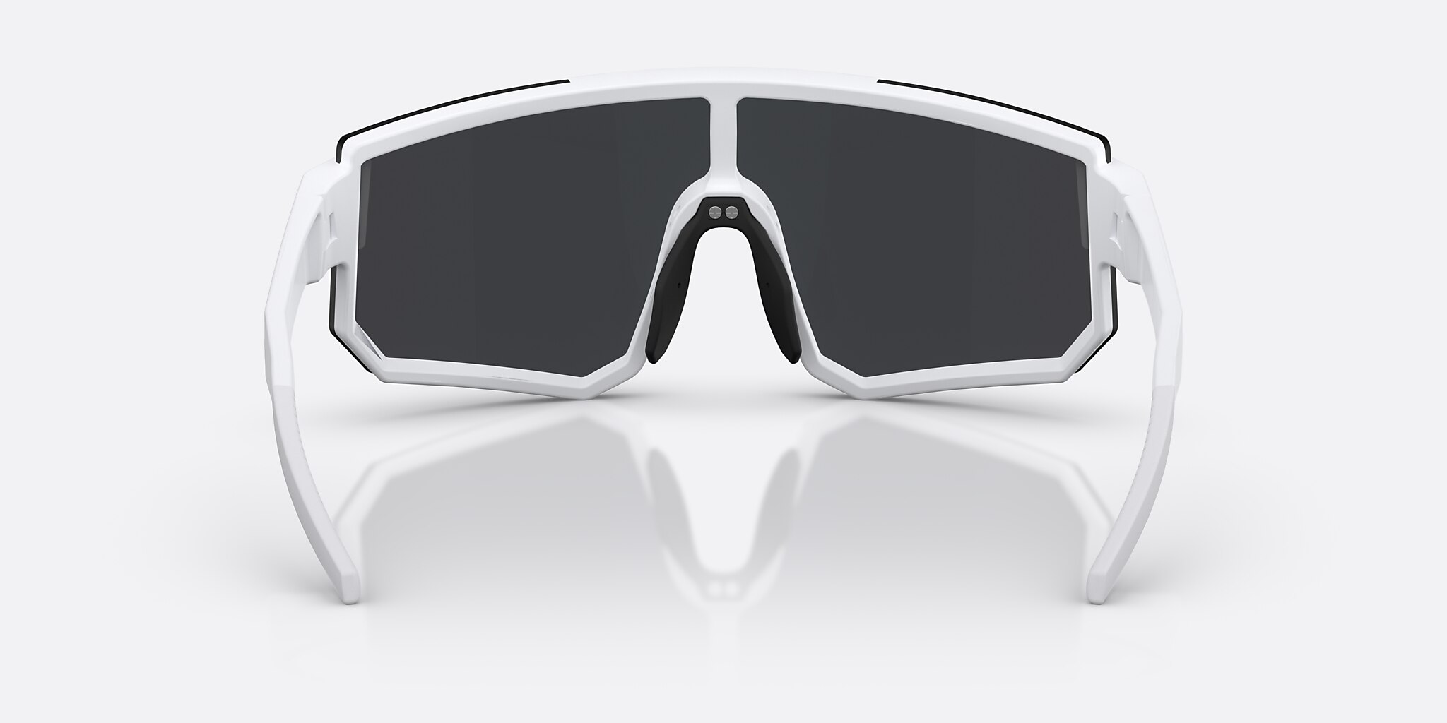 Sunglasses Bliz P005 XXL (0-139) with Smoke/Blue Multicolor lens and Matte White frame Image 4 of 7