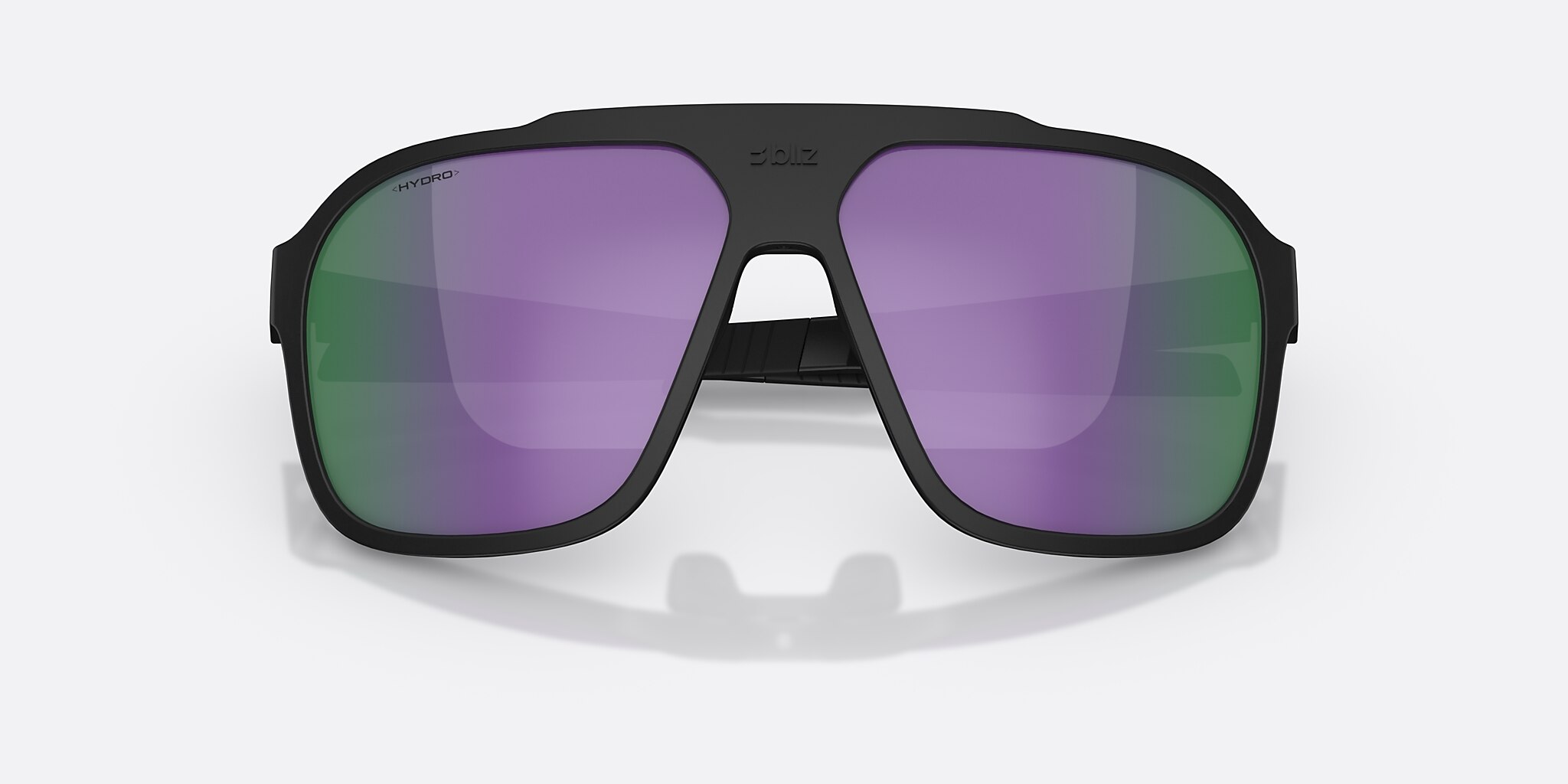 Sunglasses Bliz A002 XL (62-13) with Brown/Purple Multicolor lens and Matte Black frame Image 5 of 6