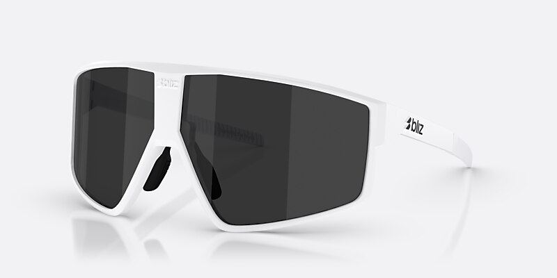 Sunglasses Bliz P002 XL (72-09) with Smoke lens and Matte White frame Image 1 of 6