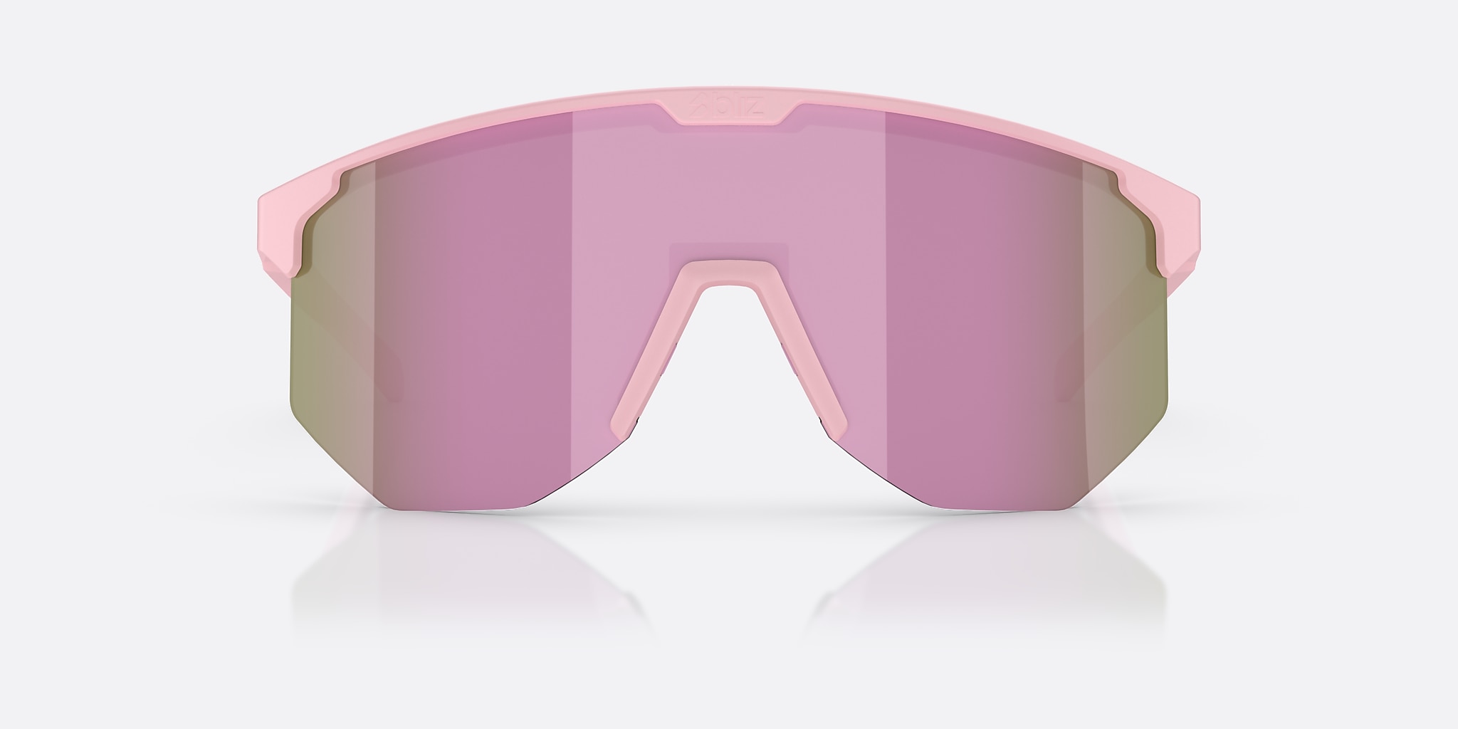 Sunglasses Bliz Hero XXL (0-142) with Brown/Rose Multicolor lens and Matte Powder Pink frame Image 2 of 6