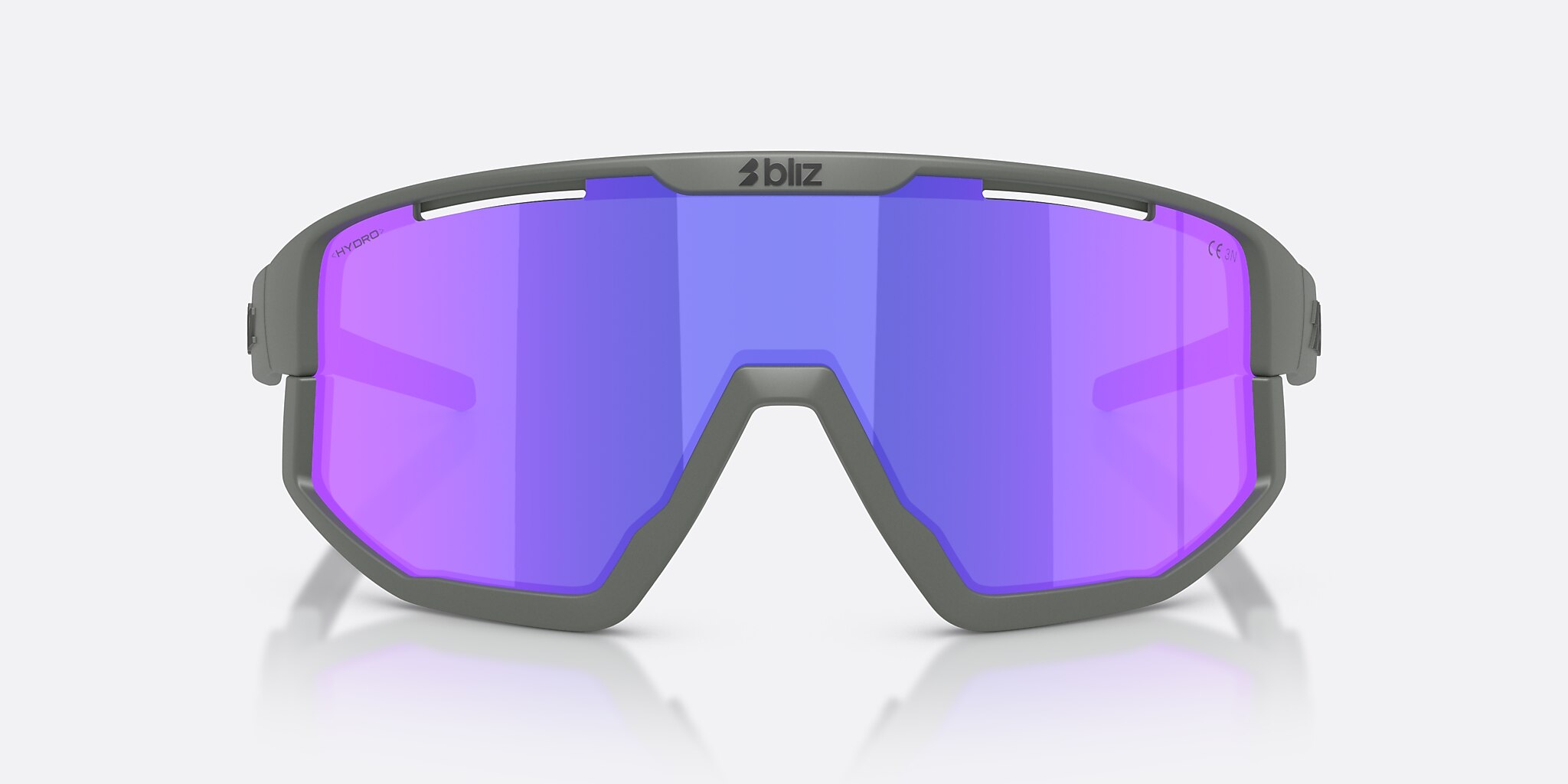 Sunglasses Bliz Fusion Small XXS (0-125) con Humo/morado multicolor lente y Gris Mate montura Imagen 2 de 7