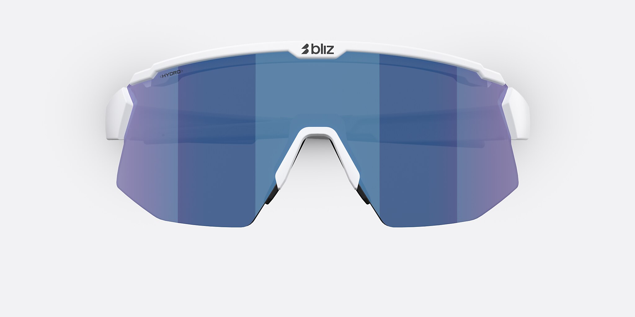 Sunglasses Bliz Breeze XL (0-141) with Smoke/Blue Multicolor lens and Matte White frame Image 5 of 7