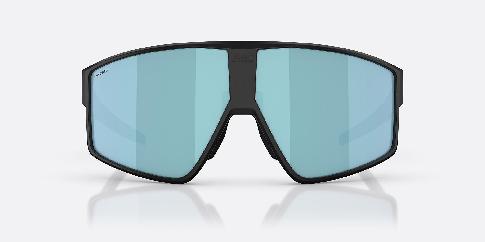 Sunglasses Bliz P002 L (69-09) with Smoke/Ice Blue lens and Matte Black frame Image 2 of 6