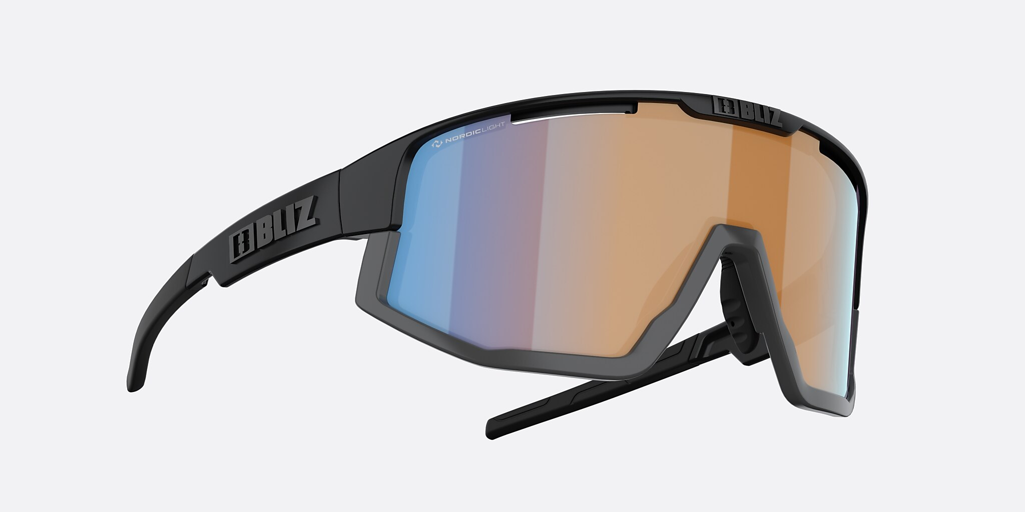 Sunglasses Bliz Vision L (0-137) with Koral/Orange/Blå lens and Black frame Image 5 of 6