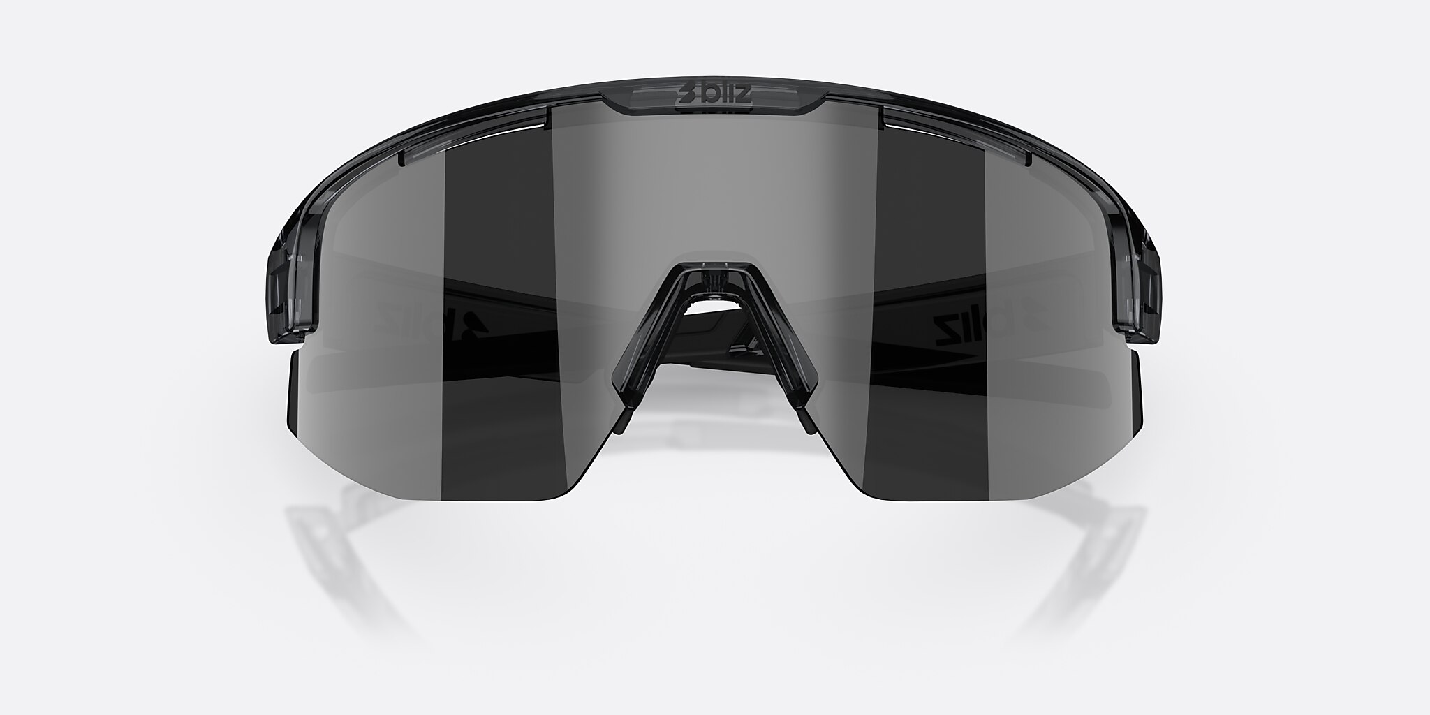 Sunglasses Bliz Matrix Small XXS (0-130) with Smoke Silver lens and Kristallschwarz frame Image 5 of 7
