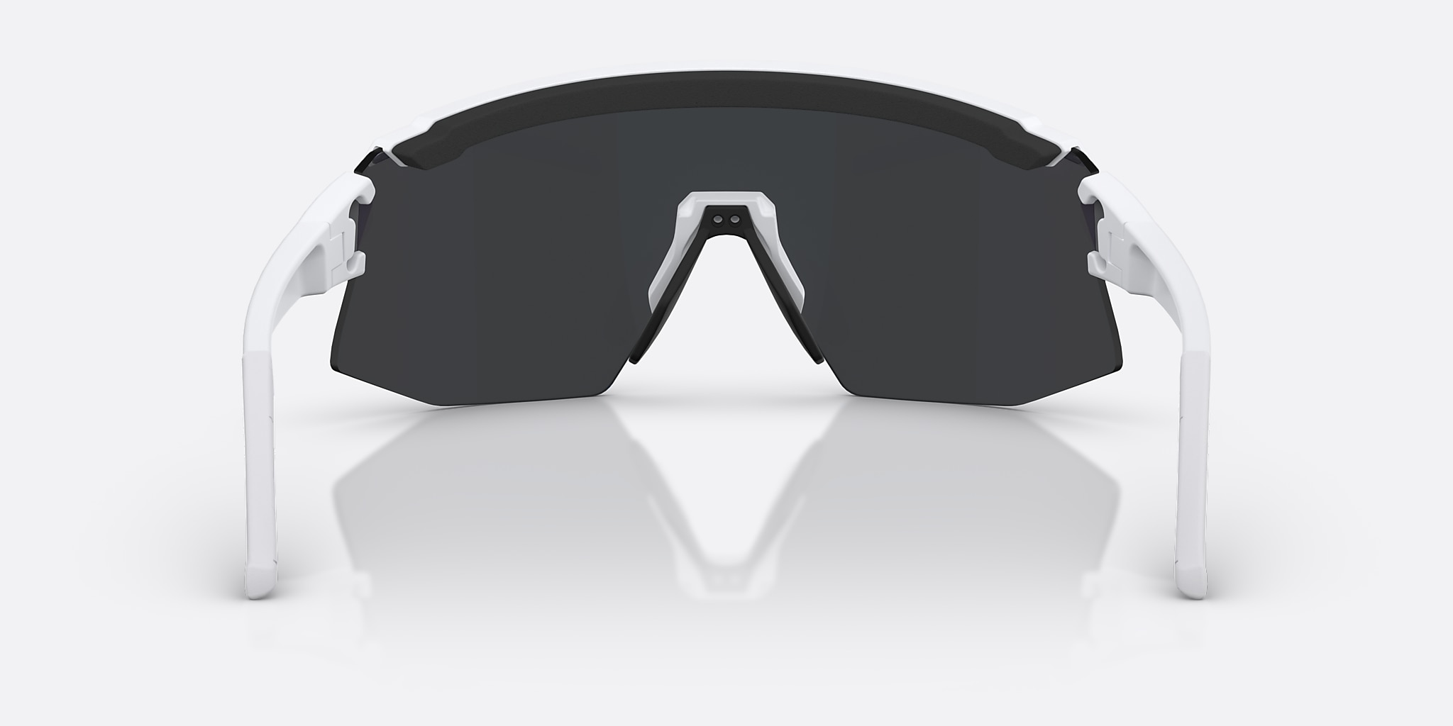 Sunglasses Bliz Breeze XL (0-141) with Smoke/Blue Multicolor lens and Matte White frame Image 4 of 7