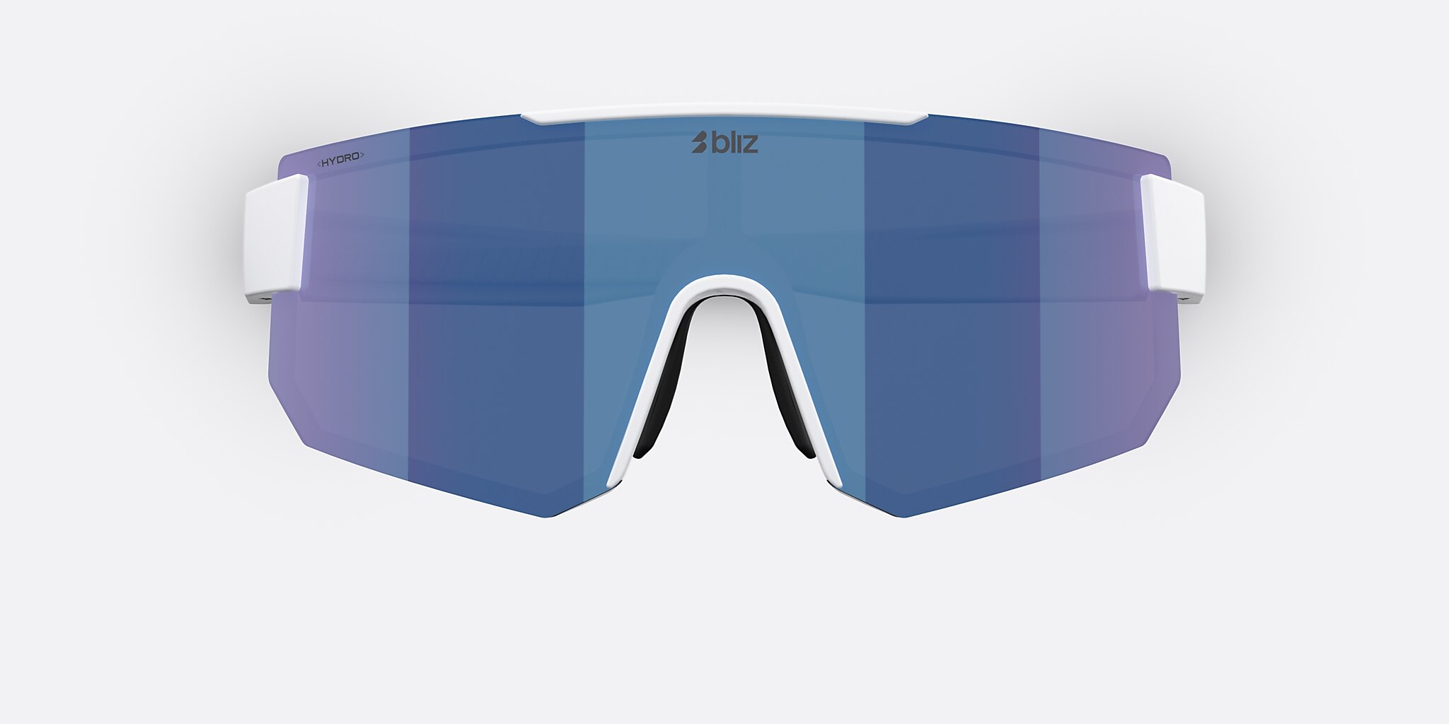Sunglasses Bliz P005 XXL (0-139) with Smoke/Blue Multicolor lens and Matte White frame Image 5 of 7