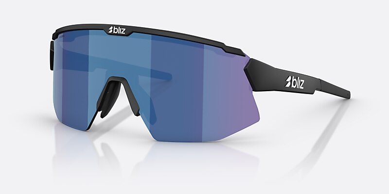 Sunglasses Bliz Breeze Small M (0-135) with Smoke/Blue Multicolor lens and Matte Black frame Image 1 of 7
