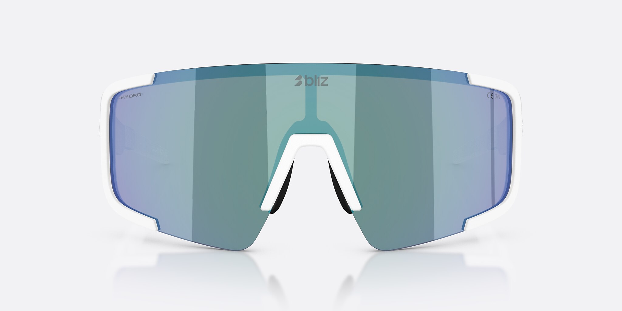 Sunglasses Bliz P003 L (0-132) con Humo/azul multicolor lente y Blanco Mate montura Imagen 2 de 7