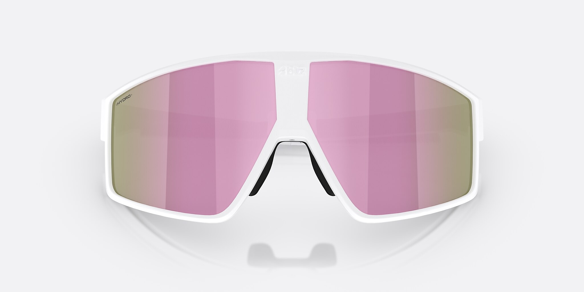 Sunglasses Bliz P002 L (69-09) with Brown Pink lens and Matte White frame Image 5 of 6