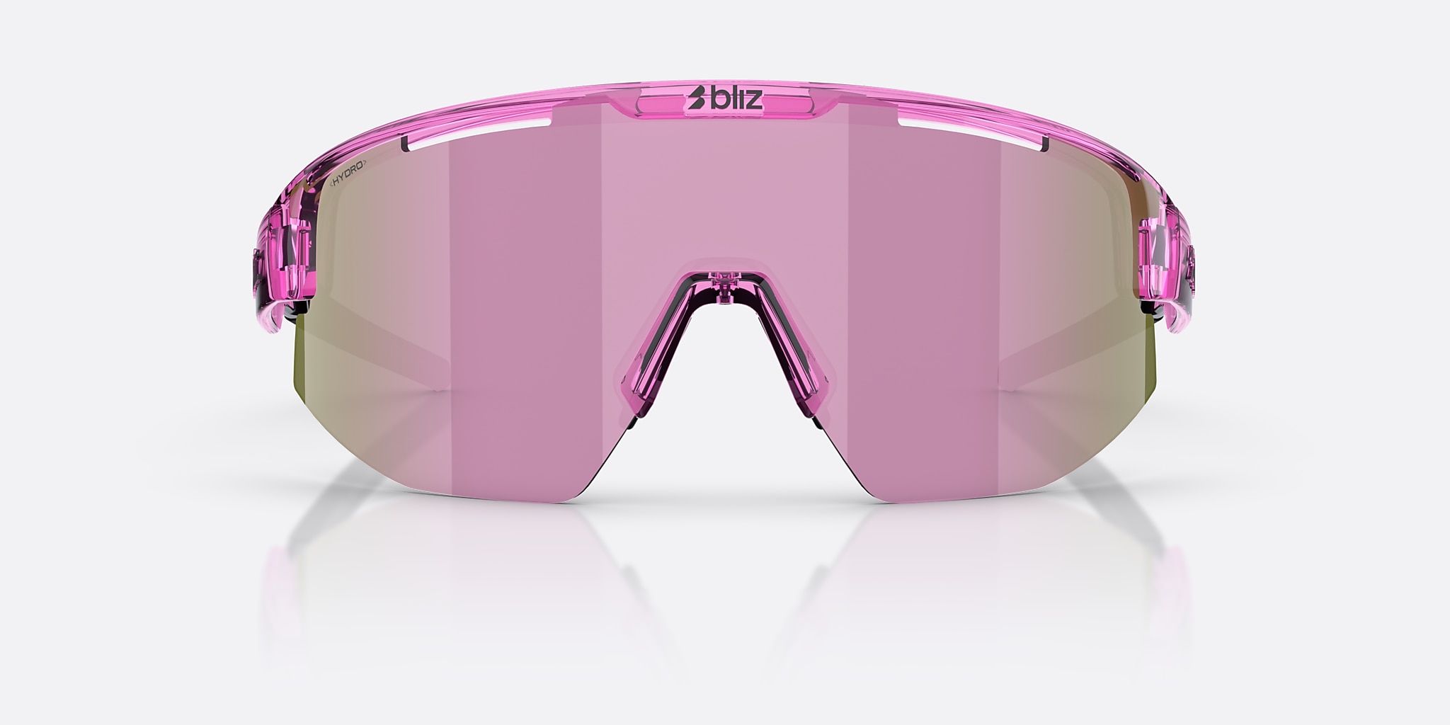 Sunglasses Bliz Matrix Small XXS (0-130) with Brown/Rose Multicolor lens and Transparent Pink frame Image 2 of 6