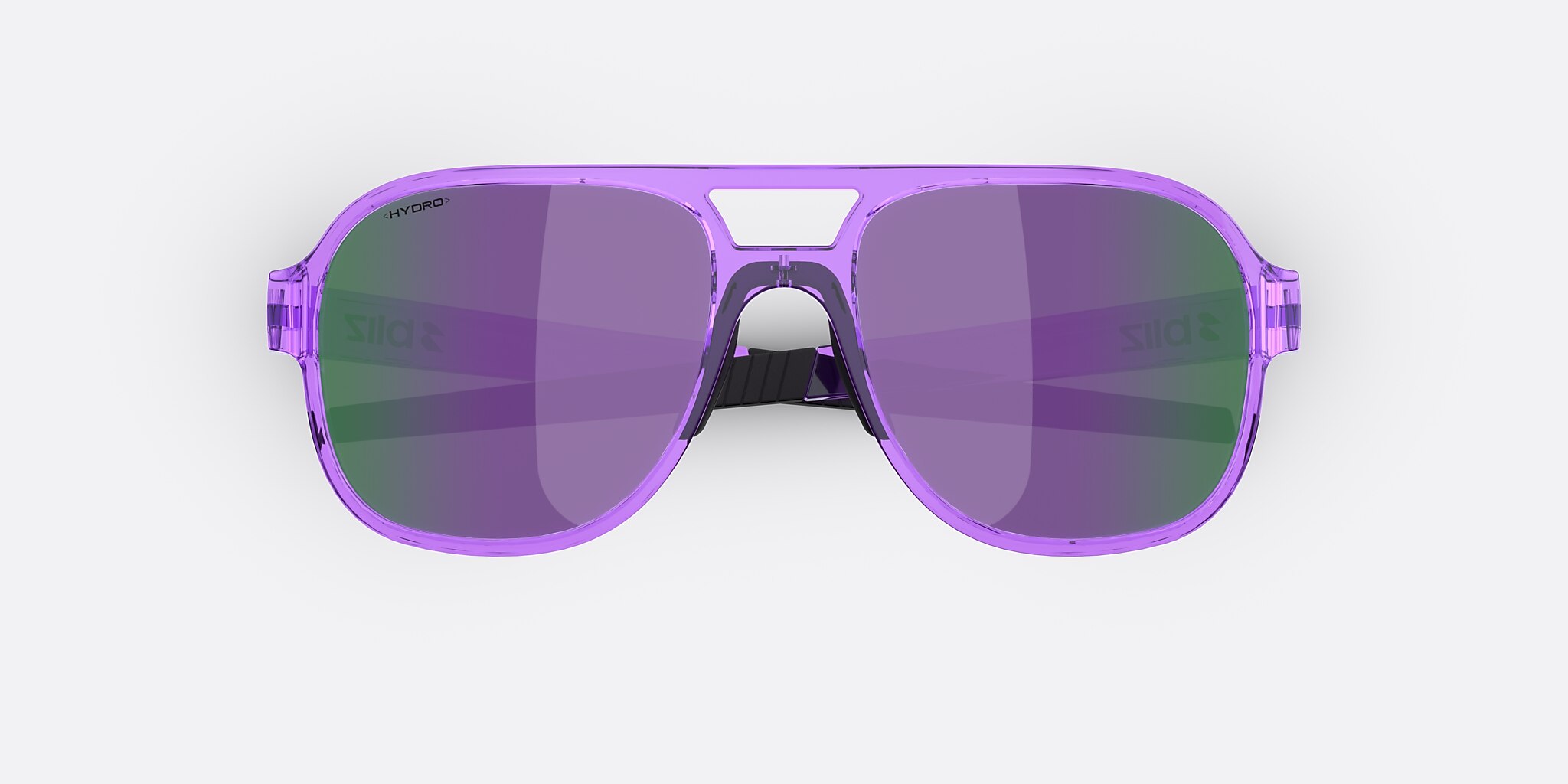 Sunglasses Bliz A006 XL (57-18) with Smoke/Purple Multicolor lens and Transparent Purple frame Image 5 of 7