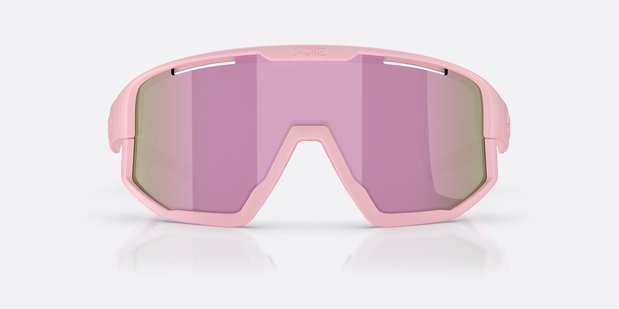 Sunglasses Bliz Fusion Small XXS (0-125) with Brown/Rose Multicolor lens and Matte Powder Pink frame Image 2 of 6