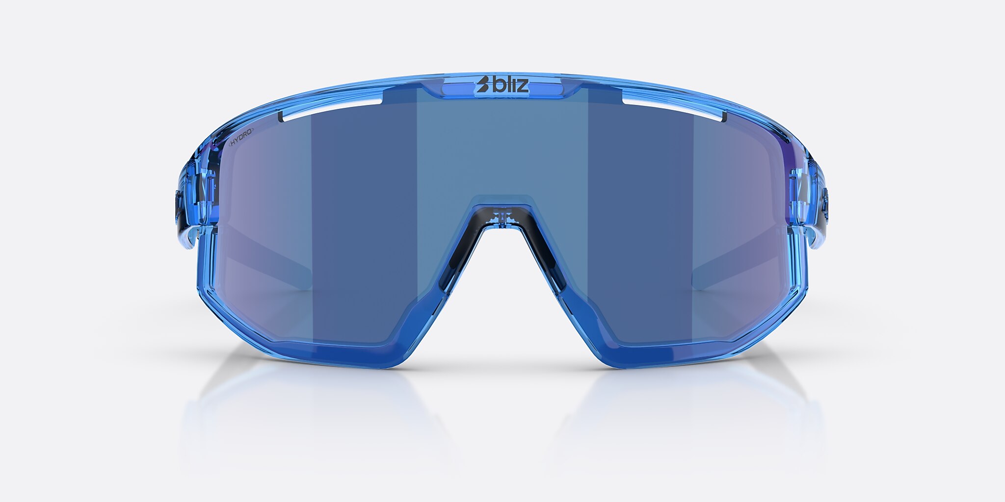 Sunglasses Bliz Fusion S (0-133) with Smoke/Blue Multicolor lens and Transparent Blue frame Image 2 of 7
