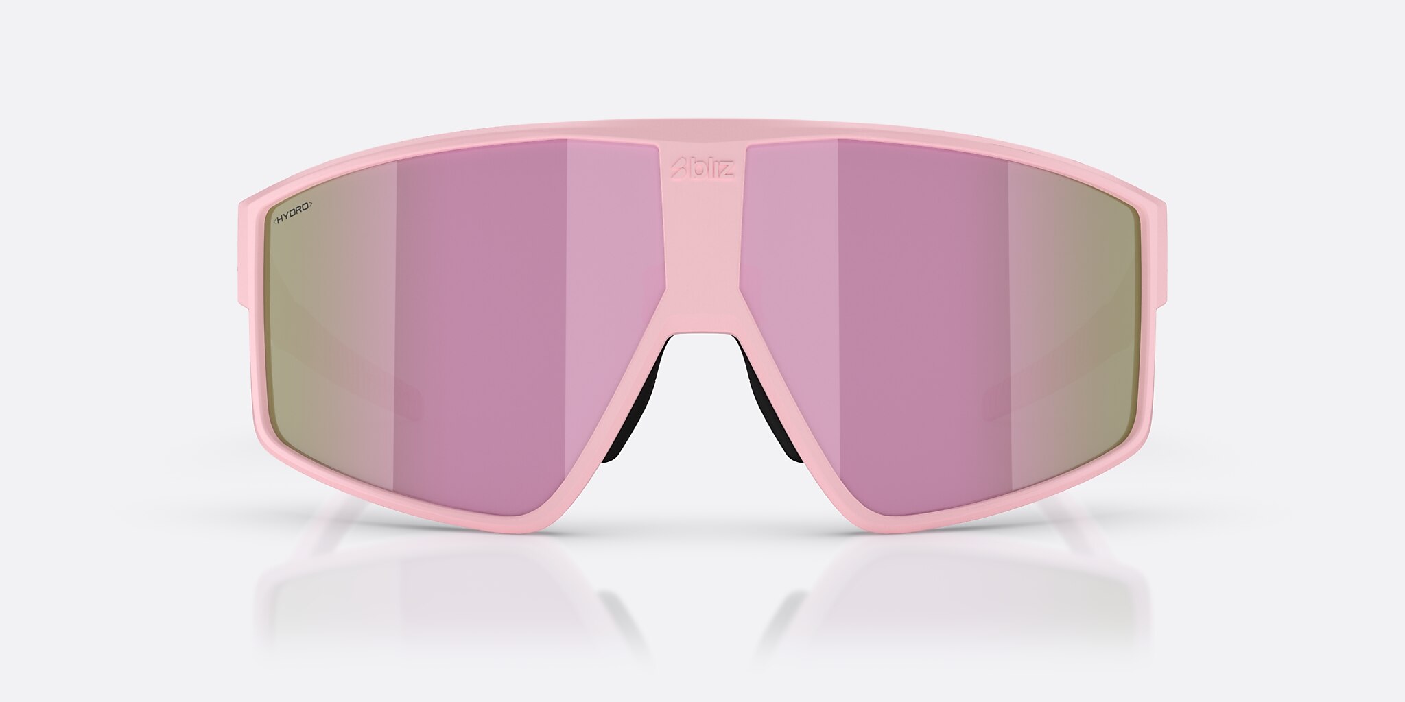 Sunglasses Bliz P002 L (69-09) with Brown/Rose Multicolor lens and Matte Powder Pink frame Image 2 of 6