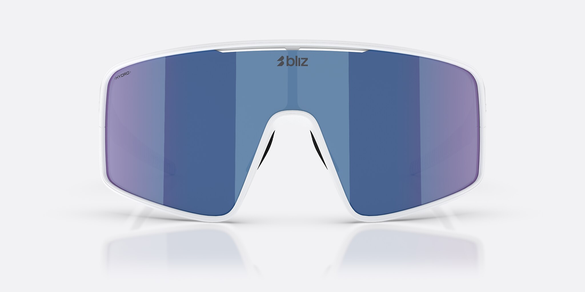 Sunglasses Bliz P001 L (0-138) with Blue lens and Matte White frame Image 2 of 6