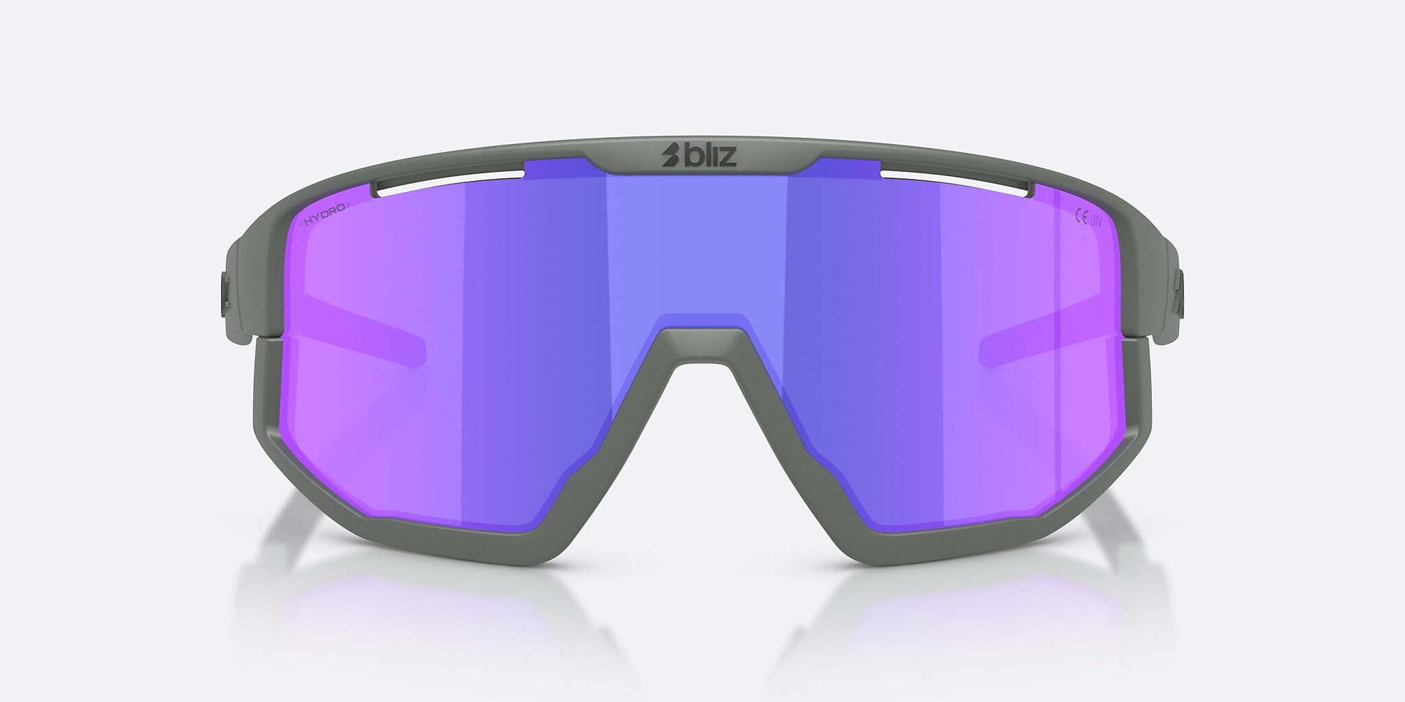 Sunglasses Bliz Fusion S (0-133) con Humo/morado multicolor lente y Gris Mate montura Imagen 2 de 7