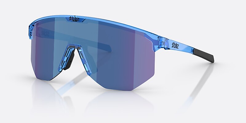 Sunglasses Bliz Hero XXL (0-142) with Rök/Blå Flerfärgad lens and Genomskinlig blå frame Image 1 of 6