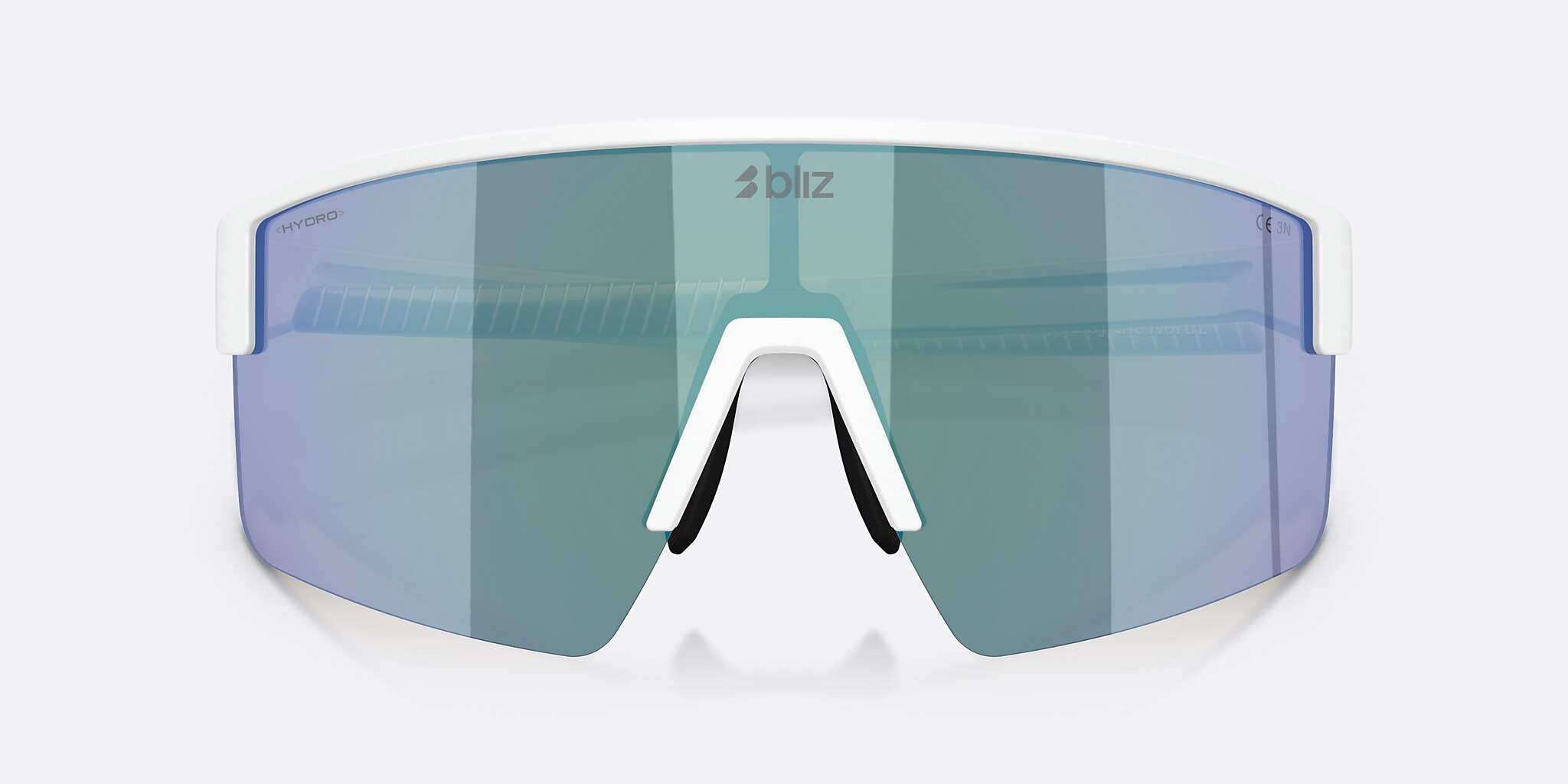 Sunglasses Bliz P004 M (0-133) con Humo/azul multicolor lente y Blanco Mate montura Imagen 5 de 7