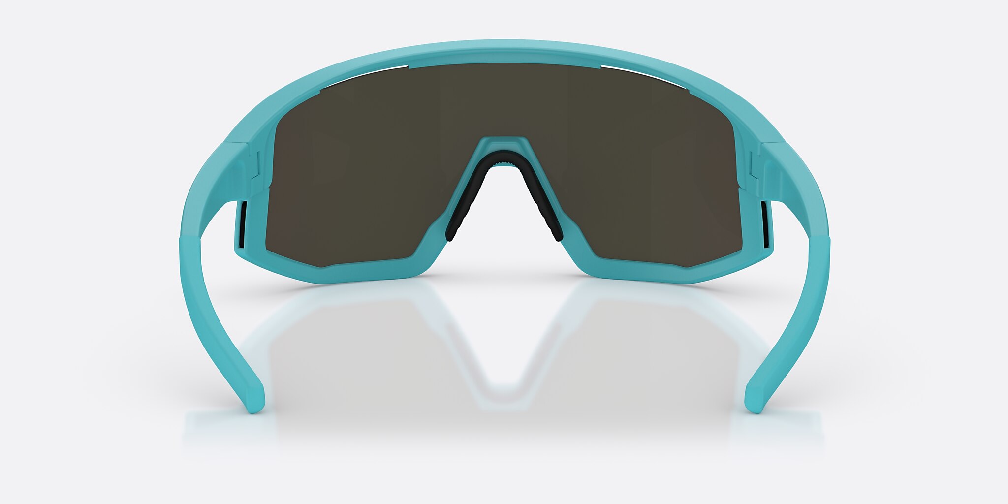 Sunglasses Bliz Fusion S (0-133) with Blue Green lens and Matte Turquoise frame Image 4 of 7