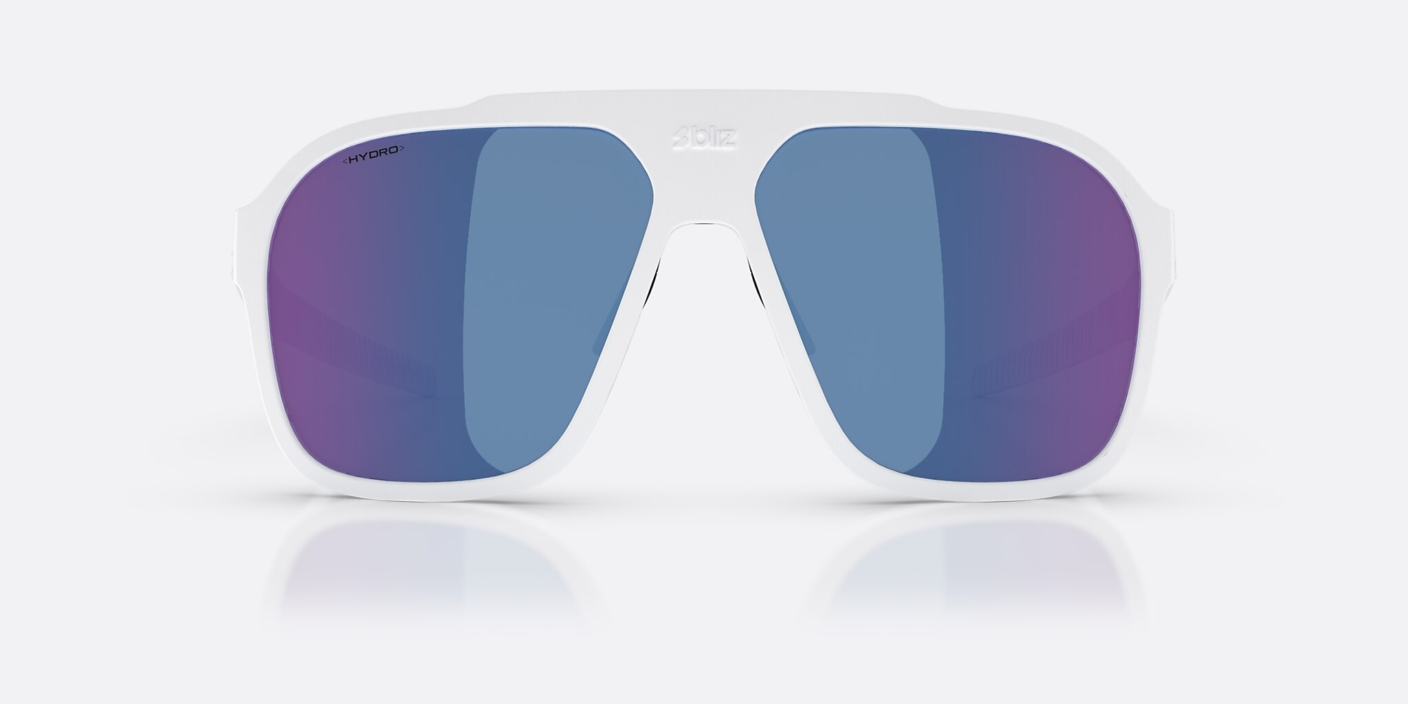 Sunglasses Bliz A002 XL (62-13) with Blue lens and Matte White frame Image 2 of 6